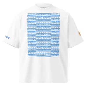 LA ARGENTINA Unisex organic oversized high neck t-shirt by StreetMindz & Nico Fossati